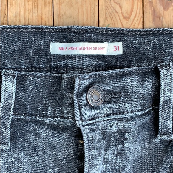 Levi’s jeans mile high super skinny size 31 - Picture 2 of 3